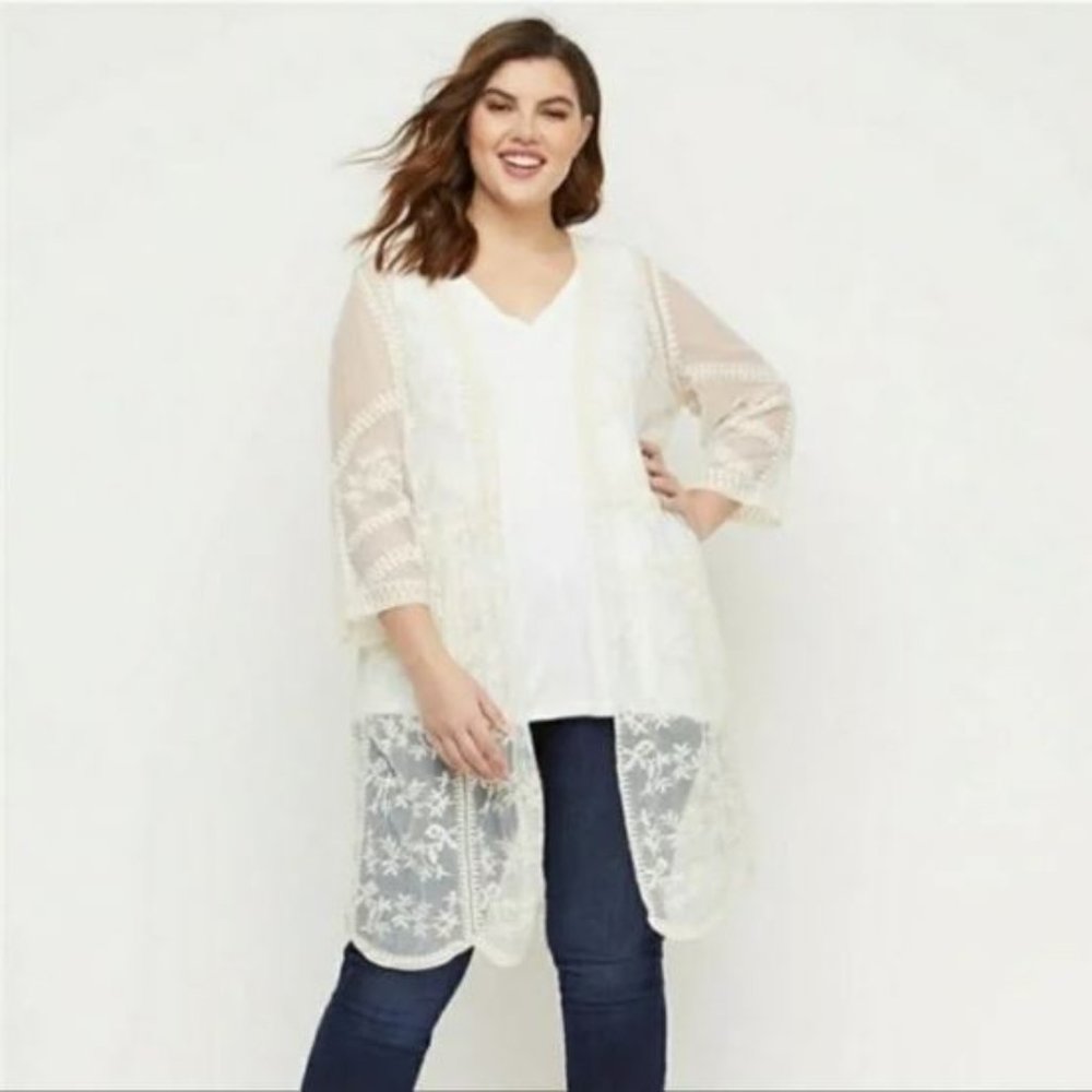 Lace Kimono Over Piece